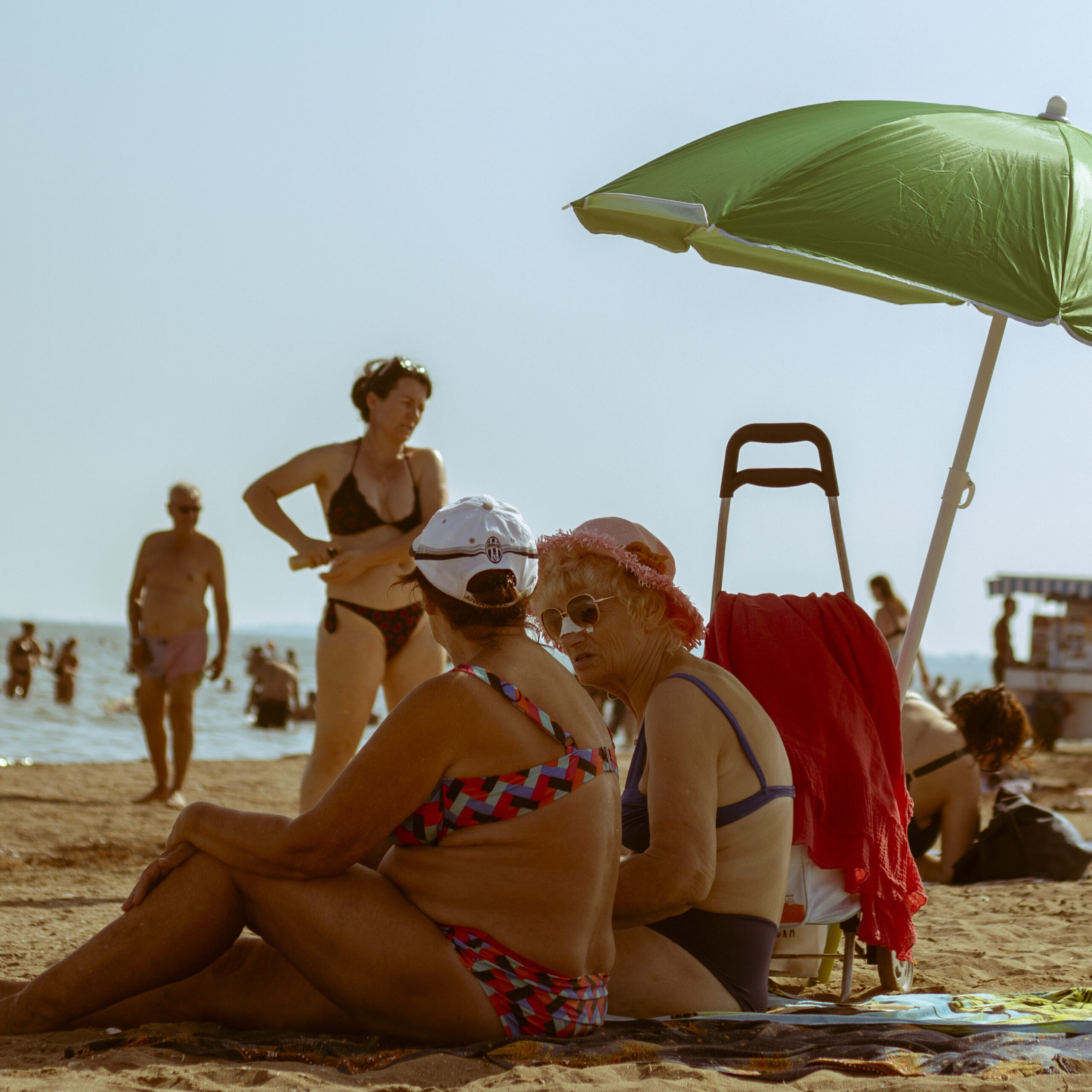 Grandmas at the beach in Lido
